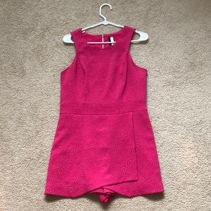 Kensie romper/dress/skort. Hot pink. Medium.